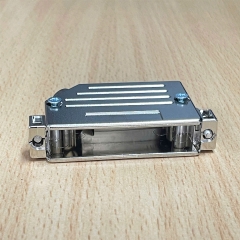 Vỏ Ốp Amphenol CONNEC 600X57037X D-Sub DB37 37 Position Two Piece Backshell Connector Silver 45° Shielded Metallized Niken Crews