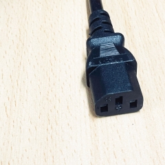 Dây Nguồn NEMA 5-15P to C13 QIAOPU QP03 Intertek 3179370 AC Power Cord 10A 250V/125V 3x0.824mm²(18AWG)X2C Dài 0.5M Sử Dụng Cho Bàn Kiểm Soát Nguồn Điện Trong Khu Công Nghiệp