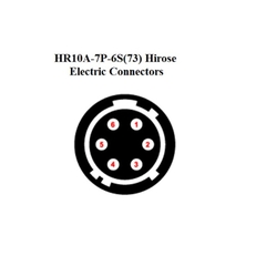 Cáp Hirose HR10A-7P-6S73 6 Pin Female to 6 Core Dài 5M Industrial Camera Power Trigger IO Signal For Basler AVT GIGE Sony CCD Industrial Camera
