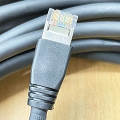 Cáp mạng có vít khóa GIG E-R10M dành cho camera công nghiệp Basler Dài 10M Industrial CCD Camera RJ45 10 Gigabit Cable with Locking Screw CAT6 S/FTP AWG E35664-L STYLE 20276 VW-1 80C HIRAKAWA KL