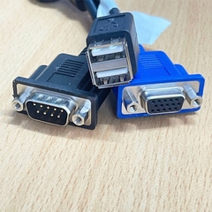 Cáp Cisco 37-1016-01 KVM Server USB VGA Serial DB9 RS232 Dongle Cable Adapter N20-BKVM