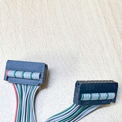 Cáp Bẹ Nhiều Màu Rainbow IDC 40 Pin 2.54mm to Y Splitter 2 IDC 20 Pin Rainbow Length 25Cm