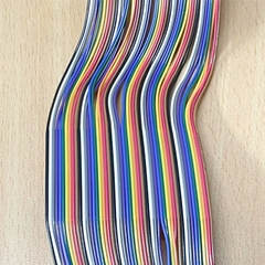 Dây cáp dẹt IDC Rainbow IDC 50 Pin 2.54mm Pitch Flat Ribbon Data Rainbow Color Cable Dài 0.4M