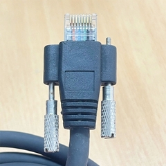Cáp Mạng Công Nghiệp Vít Khóa Mềm Dẻo Chịu Gập Chất Lượng Cao Dài 3M CAT6 RJ45 SFTP Ethernet Cable Thumbscrew Locking Shielded For Basler GigE Data Cable industrial CCD Camera