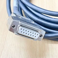 Cáp AEX-J4LMENCBL3M-L Dài 3M Cable DB15 Pin D-Sub Female Metal to SM-10P 10 Pin Plug Cable SHIN HWA E97577 80°C 300V 24AWG X 3P For Servo Motor Encoder