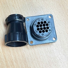 Đầu Nối Cáp SMEMA 206043-1 14 Pin Female Standard Circular Connector For Wire & Cable Reverse Gender Power & Signal Black Circular Plastic Connectors