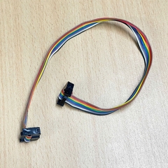 Cáp IDC 10 Pin Female to Female 10 Pin FC 2*5 Pitch 2.54mm Cable Flat Ribbon Data Rainbow Color Dài 0.3M For CMC CNC PLC LCD Screen