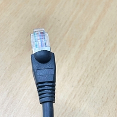 Cáp RJ12 6P6C SHIELDED to RJ45 8P8C SLA-T2480V Dài 8M Cable LENS MODULE E346485 AWM 20276 80C 30V VW-1 CARVE For Lens Camera Hanwha Techwin WISENET SLA-T2480V