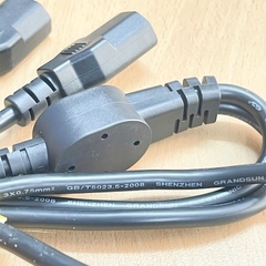 Dây Nguồn Vuông Góc C14 to Dual C13 Y Splitter Power Cord 10A 250V 3X0.75mm Dài 1M