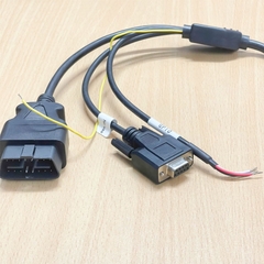 Cáp Molex 16 Pin to ODB II 16 Pin Male + Serial RS232 DB9 Female, 3 Core Dài 1.5M