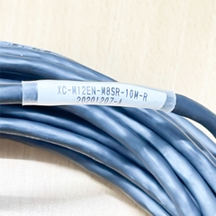 Cáp XC-M12EN-M8SR-10M-R M12 X-Coded Ethernet Network Connector to RJ45 GigE Vision Dài 10M IS ROBOT LINE-STP E5 4PRX24AWG E11405 AWM 20276 80C 30V VW-1 AWM For Datalogic Matrix 220 Barcode Scanner