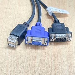 Cáp Original HP 409496-001 416003-001 SPS-CA,SUV KVM Server USB VGA Serial DB9 RS232 Cable I/O Diagnostic