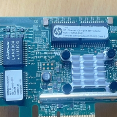 Card mạng HP Ethernet 1Gb 4-port 331T Adapter PCI-E X4 dùng cho Server, máy tính công nghiệp - 647592-001 HP ETHERNET 1GB 4-PORT 331T ADAPTER