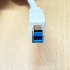 Cáp Kết Nối Máy Scanner USB 3.0 Type A to B Male SuperSpeed Tốc Độ Cao USB 3.0 Cable E119932 AWM 20276 80C 30V VW-1 80°C  White Length 5M