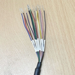 Cáp CM-M12I/O-F12SR-10M-R 6H/20221230-A Dài 10M Power and I/O Breakout Cable M12 A-Code 12 Pin Female 90 Degree to 12 Core Open End For Cognex Camera, Leuze Electronic Camera Version Systerm