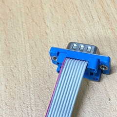 Cáp Ruy băng phẳng IDC 10 Pin 2.54mm Cái sang Serial RS232 DB9 Dương Dài 30cm 2.54 IDC 10P to IDC DB9 serial extension ribbon cable flat cable for Syringe pump communication cable