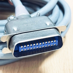 Cáp Connector RM15TPD-10S(71) HRS 10 Pins Female to  to Centronics 24 Pin Male Cable