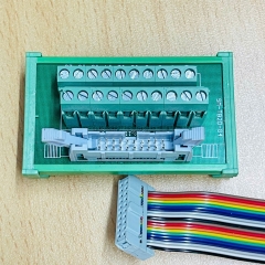 Cáp Bẹ Nhiều Màu 20 Pin IDC Connector Round Female to Female 20 Pin FC 2*10 Pitch 2.54mm Dài 0.2M For I/O Module Signal PLC Cable