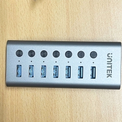 Bộ chia tín hiệu USB 7-Port USB Hub Data Hub Splitter USB Hub USB 3.0 H1314A01-EU Unitek and 12V Power Adapter USB Extension