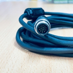 Cáp USB Type-A Male to M12 A-Code 12-Pin Male Dài 3M For Máy Quét Mã Vạch Công Nghiệp Super Lead