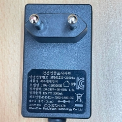 Bộ Nguồn Adapter 12V 3A HU101211-21001A EU Plug Connector Tip Size 5.5mm x 2.1mm