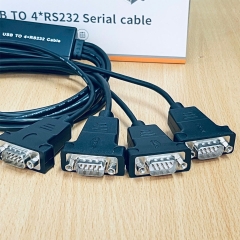 Cáp Chuyển Đổi USB 2.0 to 4 Port RS232 Serial Z-TEK ZE791 Adapter with Prolific PL2303GT Chip Cable