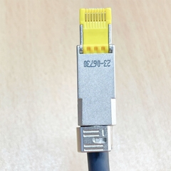 Cáp FA_14391611 EKRK 134123/LVDS Camera Right Angle Hirose HR10A-10P-12P(73) 12 Pin Female to RJ45 Male Dài 6M For Industrial Camera Cable