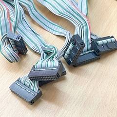 Cáp Bẹ Nhiều Màu IDC 64 Pin 2.54mm Pitch 2x2x32P Female 64 Wire to 7 IDC 20 Pin Female For Industrial Connectors Cable IDC