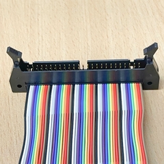 Cáp Flat Ribbon Rainbow PD-PD IDC 50 Pin 2.54mm Male to Male Dài 0.4M