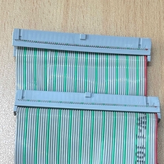 Cáp IDC 64 Pin 2.54mm Pitch Rainbow Flat Ribbon Dài 80Cm Cable 28AWG Cable Heat Shrink Tubing