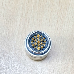 Đầu Rắc Original HUMMEL Connector M23 19 Pin M23 19 Pin Male Connectors Solder Type for Cable Shield 90 Degree