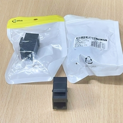 Đầu Nối RJ45-Modular Jack AMP Cat6 Black NT882 Coms Inline Coupler Keystone RJ45 Female Snap-In Jack Insert - Black
