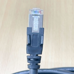 Cáp XC-M12EN-M8SR-10M-R 6H 20221230-A Dài 10M Cable M12 X-Coded 8 Pin Male 90 Degree to RJ45 GigE Vision CAT6 High Flex Ethernet Cable TAIYO E67648-WH 4P X 26AWG For Machine Vision Cognex DataMan 150/260 Series