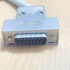 Cáp Điều Khiển RS232 DB25 Female to DB15 Male 2 Row 15Pin Double Shielding Cable High Temperature Dài 0.5M