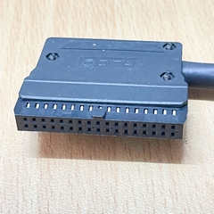 Cáp QITAI QX211-2-3000 Dài 3M CN1 IDC 34 Pin to CN2 IDC 40 Pin Pitch 2.54mm For PLC Keyence Kv Series