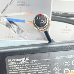 Bộ Chuyển Đổi Nguồn Adapter 12V 5A Huntkey HKA06012050-7F chân cắm Connector Size GX16-2P