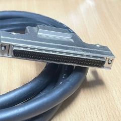 Cáp SCSI HPDB 100 Pin Male to Male Cable Dài 2.1M Straight Through Black For Motion Controller Card I/O servo Controllers Mitsubishi, Advantech, ADLINK, or ICP DAS with Relay Terminal Boards.