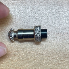 Jack GX12 2 Pin Female 12mm Aviation Plug Metal Panel Circular Connector For Industrial Control Systems GX12 2 Poles