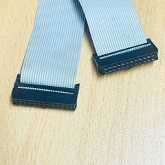 Cáp IDC 24-Pin 2 Row 2x12 Pitch 2.54mm Cái- Cái Ngược Hướng Dài 20Cm