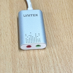 Cáp Chuyển Đổi USB2.0 -> Audio UNITEK Y-247A Dài 20Cm