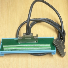 Bộ Cầu Đấu Và Cáp Adam-39100 + SCSI HPDB 100-Pins Male Dài 2.1M Adapter Board