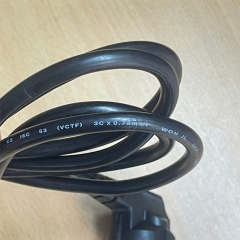 Dây Nguồn HWA JIN YWJ-0753L YWJ-0753C European Schuko Power Cord CEE 7/7 to IEC320 C13 10A 250V 3x0.75mm² Dài 2M
