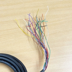 Cáp MC-16NL-3 & XTB-20H 20 Pin IDC Connector Round Female FC 2*10 Pitch 2.54mm to 20 Core Open Flying Dài 4M For Module I/O And Terminal Block