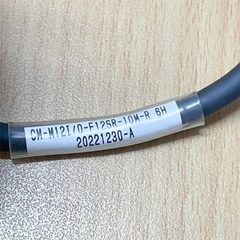 Cáp CM-M12I/O-F12SR-10M-R 6H/20221230-A Dài 10M Power and I/O Breakout Cable M12 A-Code 12 Pin Female 90 Degree to 12 Core Open End For Cognex Camera, Leuze Electronic Camera Version Systerm