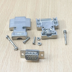 Bộ Rắc Hàn DDK 17J-9 Jack Metal Connector RS232 DB9 Male Gold Plated Shell Kit 9 Pin Serial Port