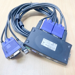 Bộ KVM Switch DIGITUS DC-11201-1 + Cáp VGA USB Dài 1.8M