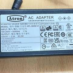 Chuyển Nguồn Adapter Atron 24V 2.5A 60W KPL-060M-VI Connector Size 5.5mm x 2.5mm