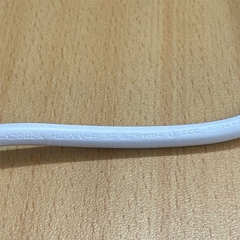 Dây Nguồn CHAO HUI CH-231 CH-706 Chuẩn 2 Chân Đầu Tròn AC Power Cord Schuko CEE7 Euro Plug to C5 2.5A 16A 250V 3x0.75mm² Color White Dài 0.7M