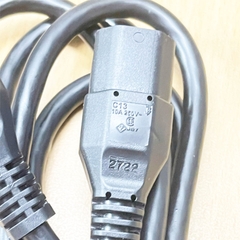 Dây Nguồn Cisco C13 C14 Dài 2M 10A 250V 17AWG 75°C 300V 3x1.04mm² UL Cable OD 8.0mm in China