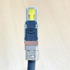 Cáp FA_14391611 EKRK 134123/LVDS Camera Right Angle Hirose HR10A-10P-12P(73) 12 Pin Female to RJ45 Male Dài 6M For Industrial Camera Cable